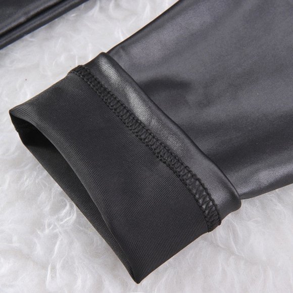 New Stretchy Faux Leather Leggins Pants. - Picture 6 of 11